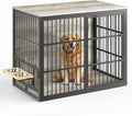 48 in XXL Dog Crate Furniture with Rotating Feeder - Dual Purpose