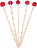 KingSeal Red Ball Cocktail Picks - 1000 Count Bulk Pack