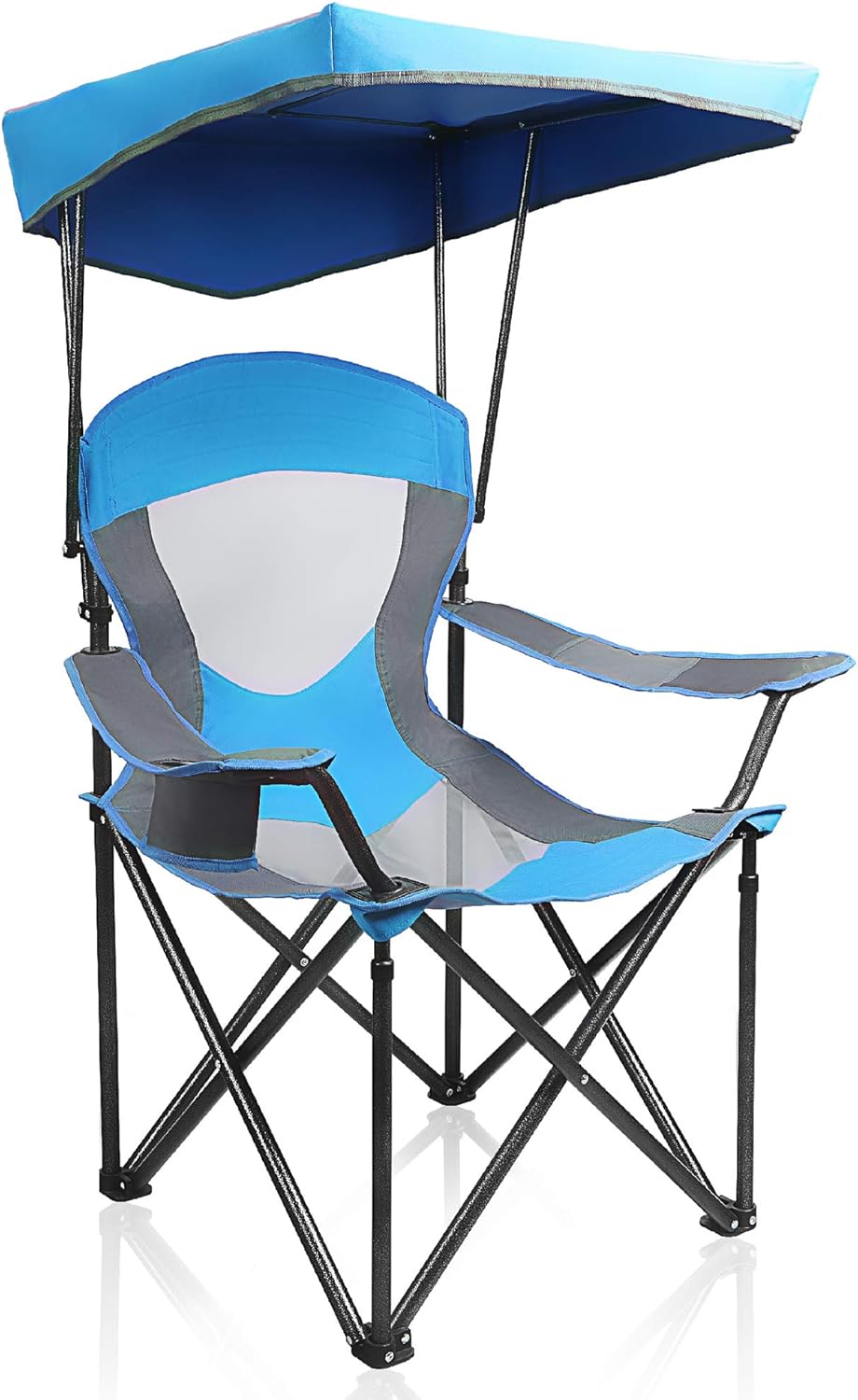 ALPHA CAMP Heavy Duty Canopy Lounge Chair with Sunshade Feature