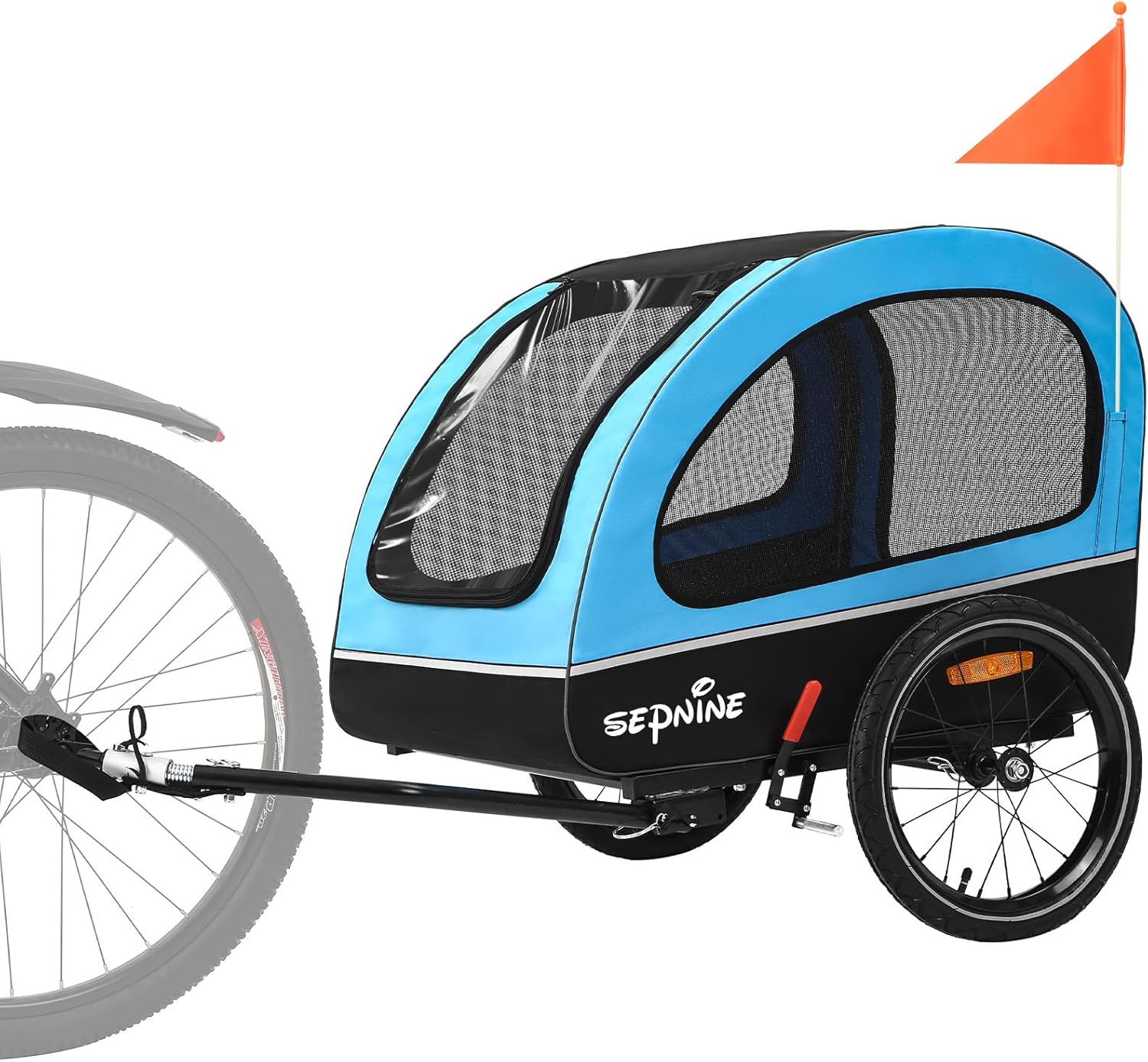 Sepnine Dog Bike Trailer for Small and Medium Pets Up to 88lbs