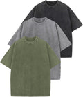 Oversized Vintage Cotton T Shirt 3-Pack - Loose Casual Streetwear