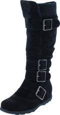 Women's Klein-70 Closed Round Toe Buckle Slouch Mid-Calf Boot