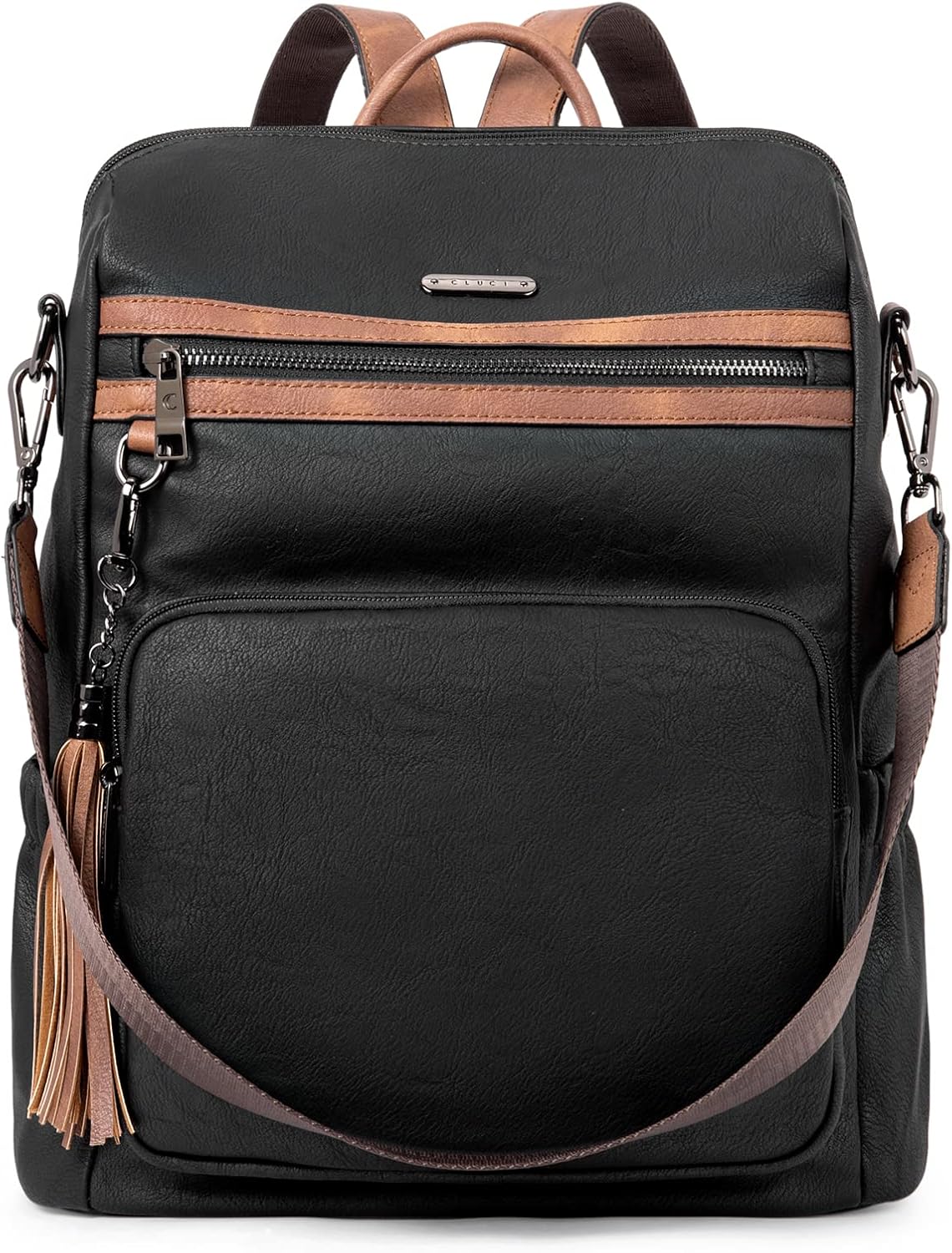 CLUCI Backpack Purse for Women - Fashion Leather Travel Bag