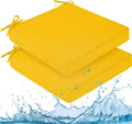 Waterproof Outdoor Chair Cushions for Patio Furniture, 2 Pack
