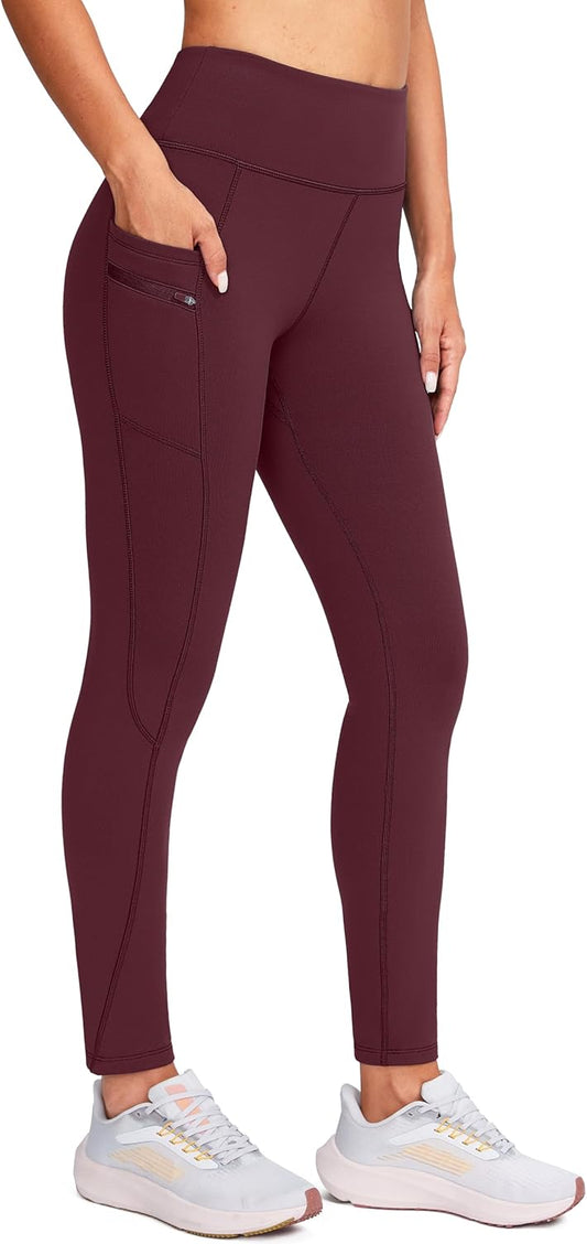 G Gradual Women's Fleece Lined Winter Leggings with Pockets