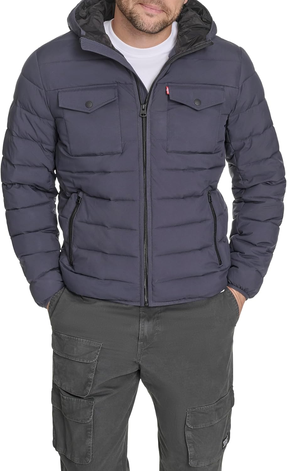Levi's Water Resistant Performance Stretch Hooded Puffer Jacket Review