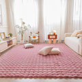Pink Rabbit Plush Area Rug for Bedroom Living Room Sofa
