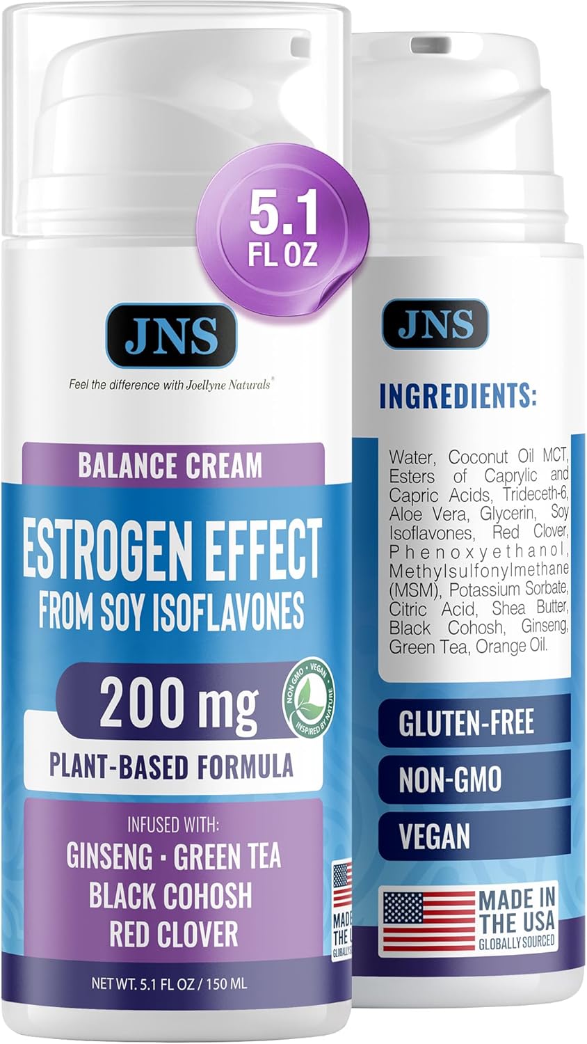 Phytoestrogen Cream with Soy Isoflavones for Natural Balance