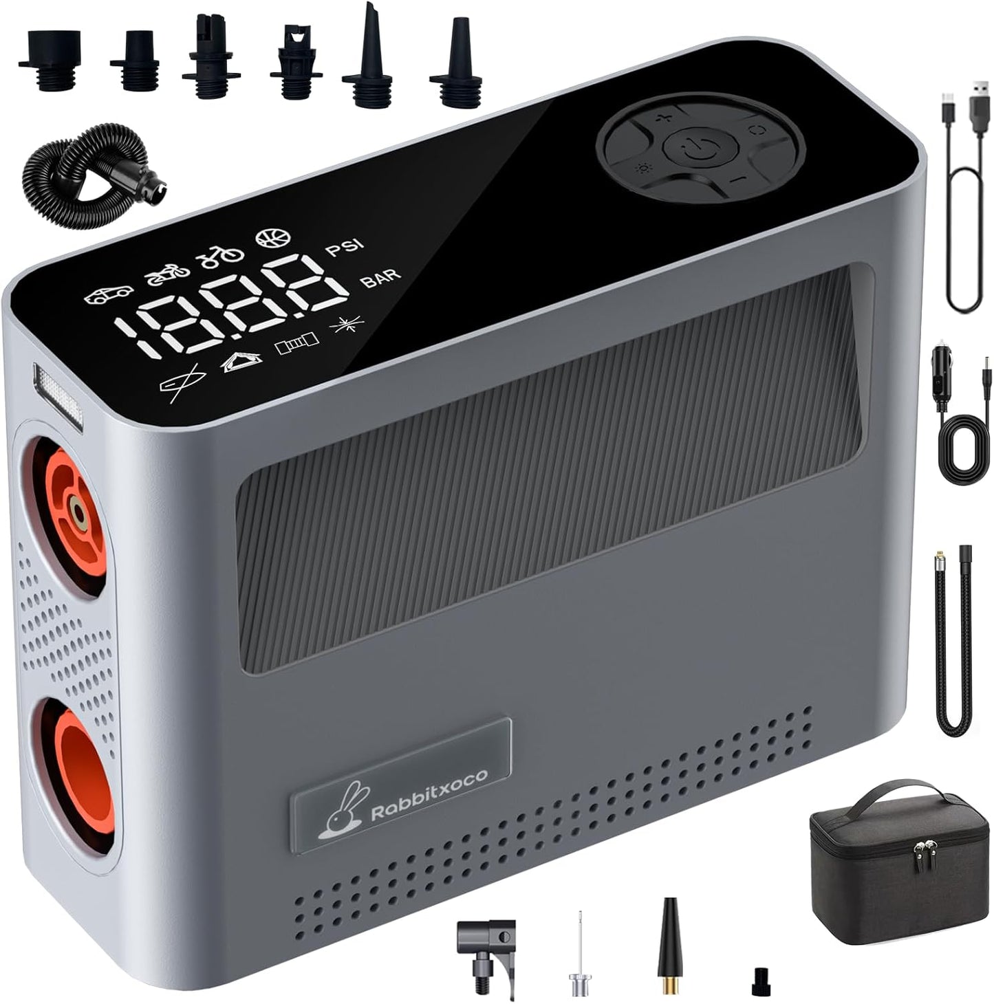 RabbitXoco 10-Speed Electric Air Pump