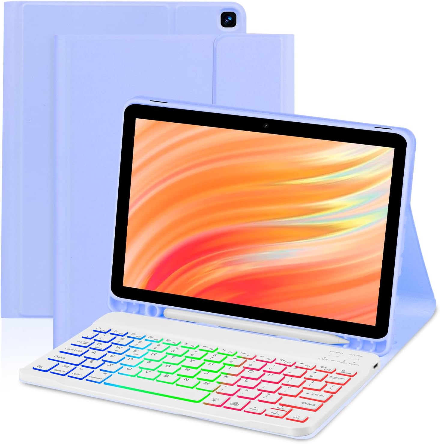 Tablet Case with Keyboard for Kindle Fire HD 10 Plus 11/13th Gen