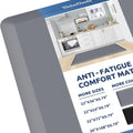 Kitchen Mat Cushioned Anti Fatigue Rug 22in x 54in - Comfort for Long