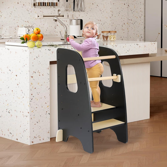 Ezebaby Toddler Kitchen Stool Helper for Safe Learning Fun