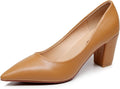 VenusCelia Women's Lewin Pump Chunky Heel Shoe (Style M2JY)