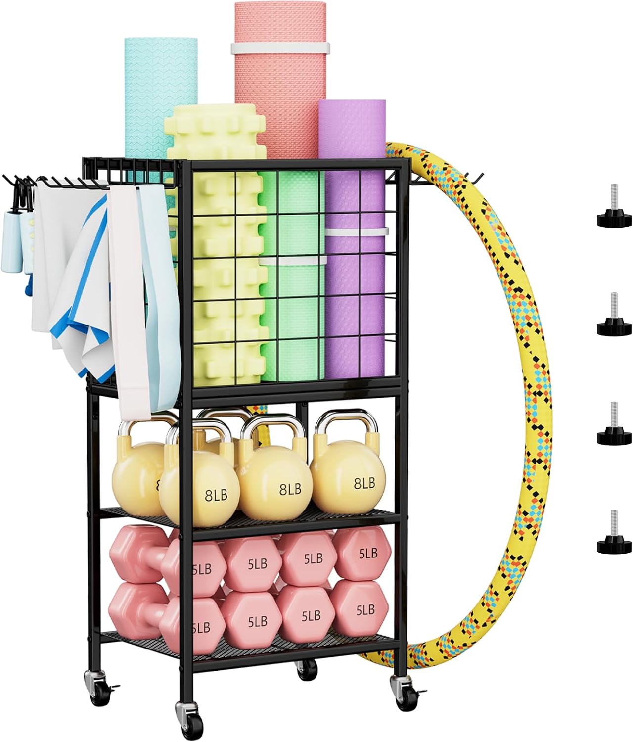 NORCEESAN Home Gym Weight Rack - Organize with Ease!