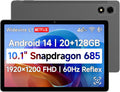 10.1 in Snapdragon 685 Android 14 Tablet - FHD, LTE, 20GB RAM