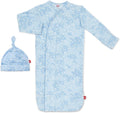 Modal Newborn Sleeper Gown & Hat Set - Silky Soft Modal