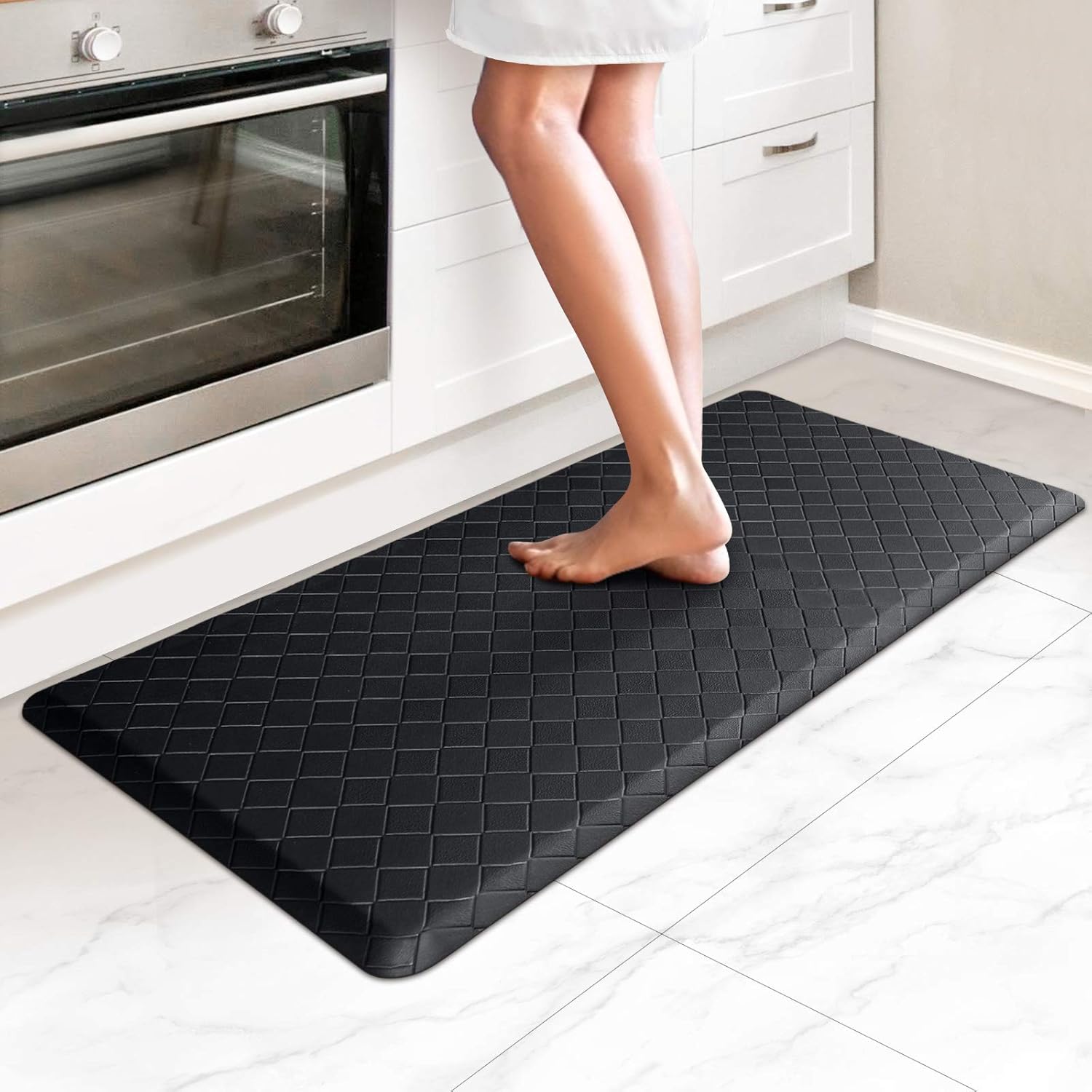 Cushioned Anti-Fatigue Kitchen Rug for Comfort and Safety