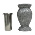 Memorial Cemetery Flower Vase Real Granite - Durable Grave Vase