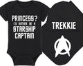 Princess? I'd Rather Be A Starship Captain Baby Onesie Set - Fun Boys