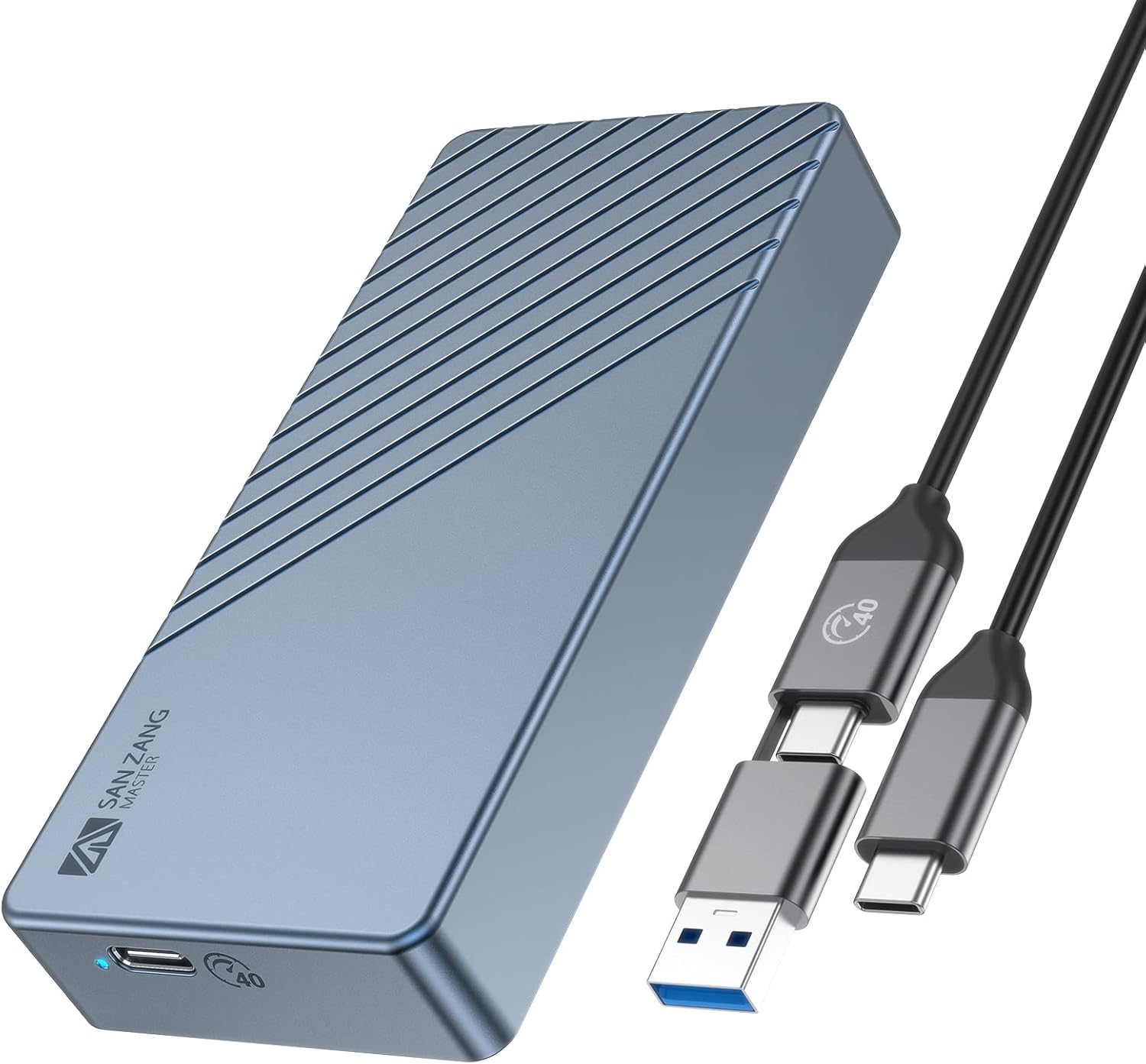 SAN ZANG MASTER 40Gbps M.2 NVMe SSD Enclosure for Fast Storage