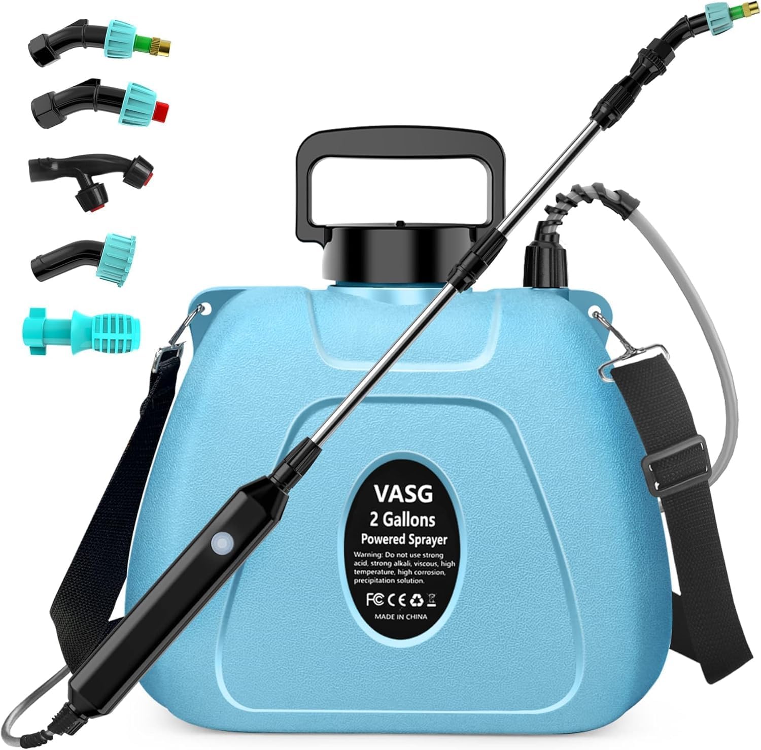 2 Gallon Battery Powered Garden Sprayer for Lawn and Garden