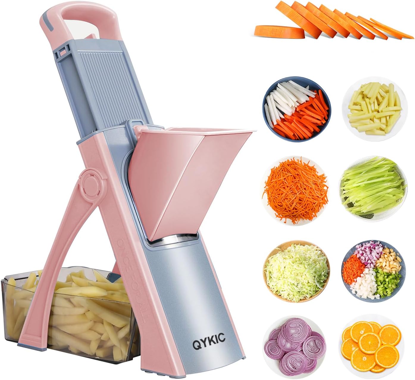 Upgrade Safe Mandoline Slicer for Kitchen Chopper Vegetable Cutter