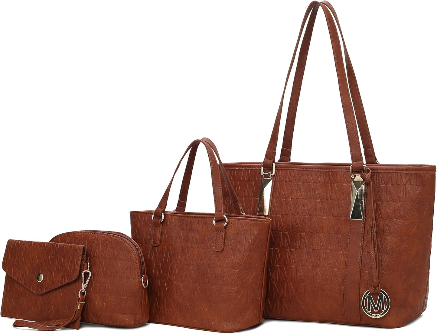 MKF Collection Arya M Signature 4 PCS Tote Set for Women