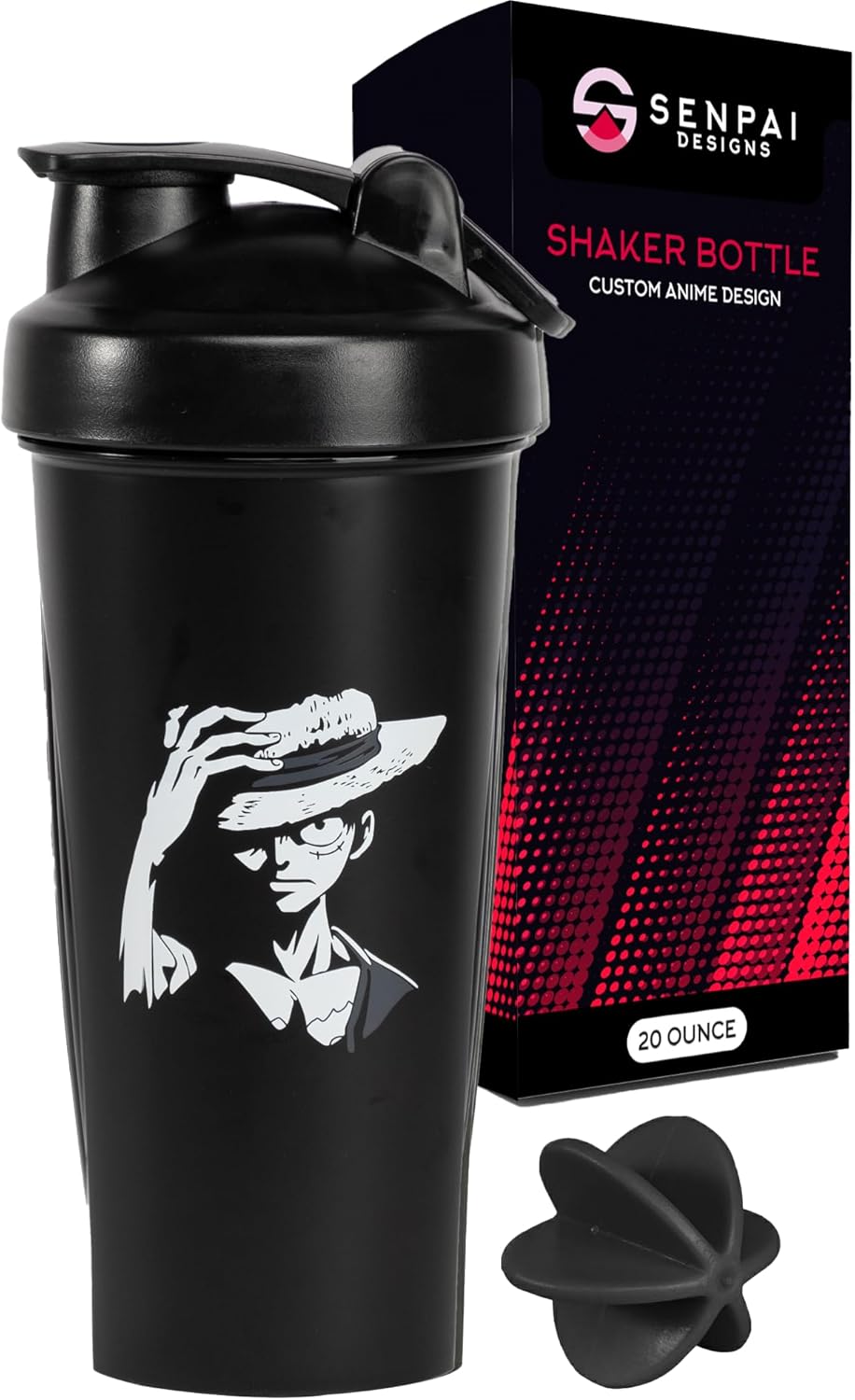 20oz Anime Pirate Shaker - Nutrient & Protein Shake Bottle