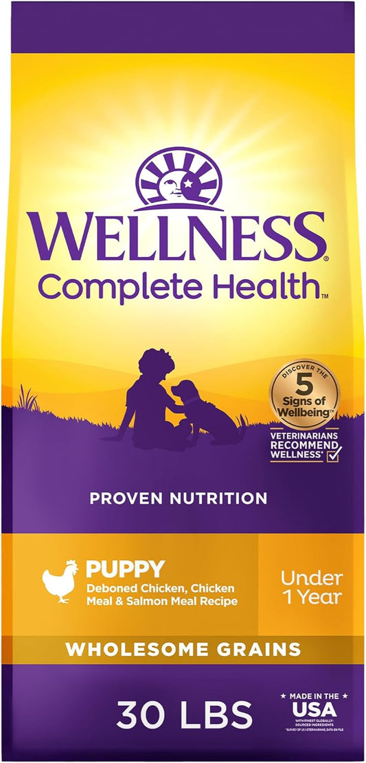 Wellness Complete Health Dry Puppy Food with Chicken & Salmon
