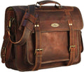 Leather Messenger Bag for Men - Vintage Handmade Laptop Briefcase