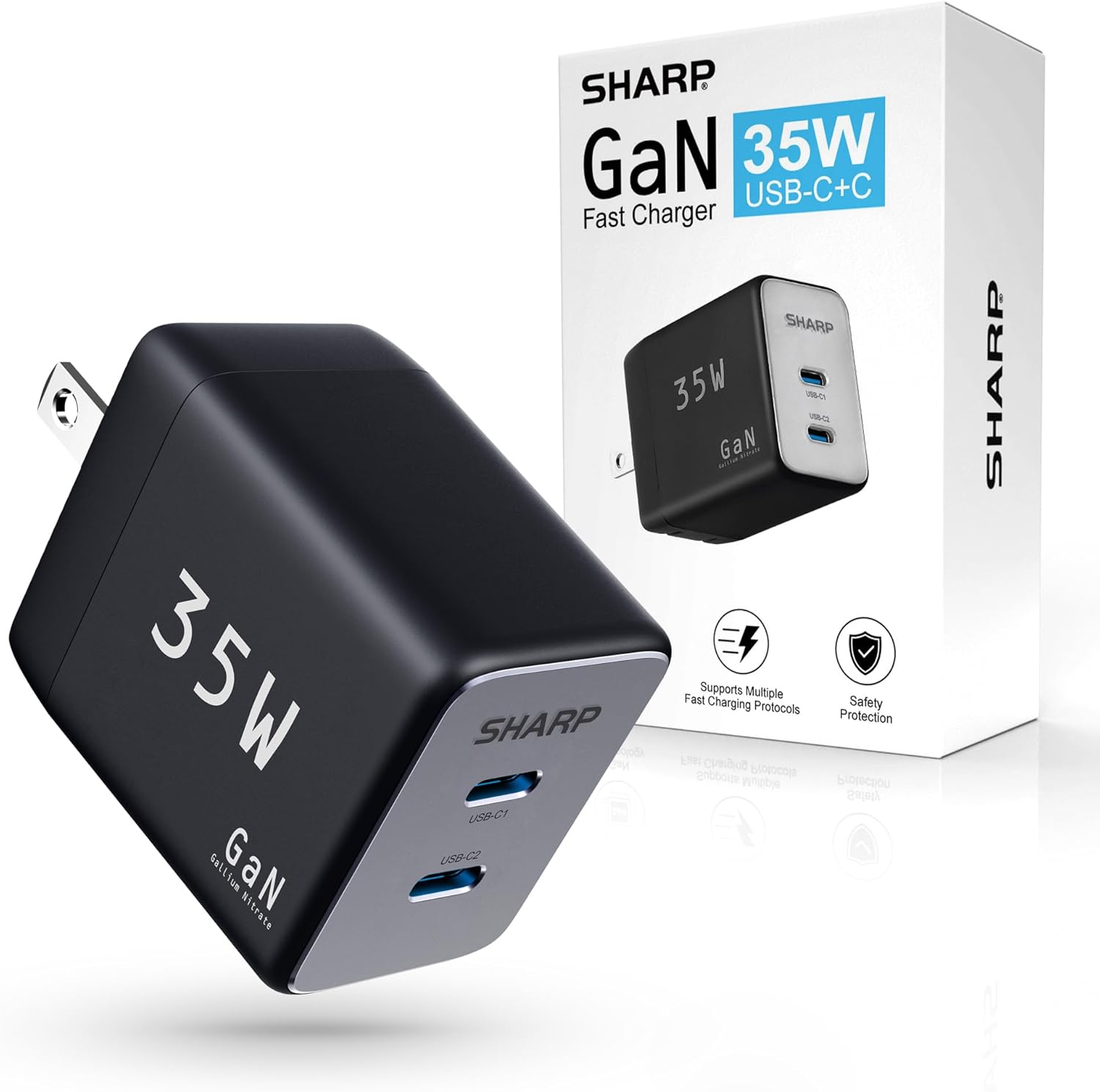 Ultra-Fast 35W GaN Charger for iPhone & More