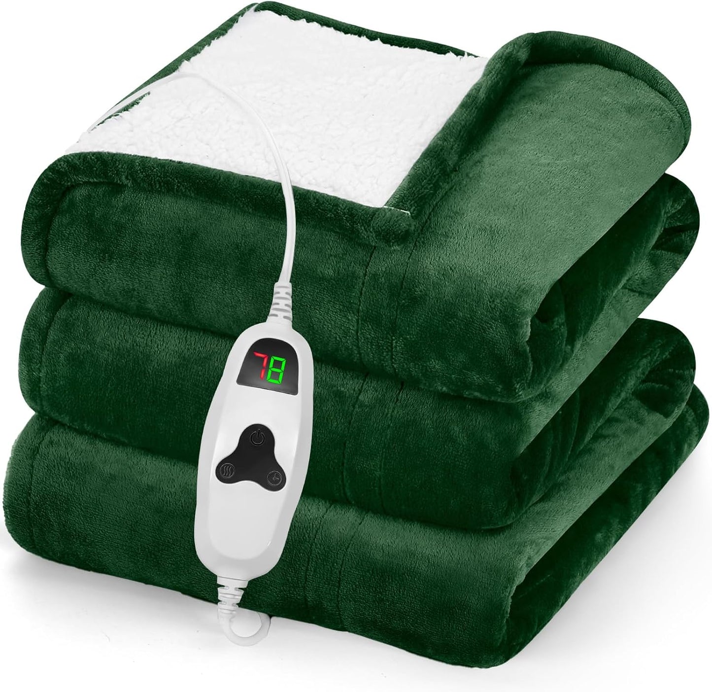 Greenoak Heated Blanket Electric Throw for Cozy Warmth and Safety