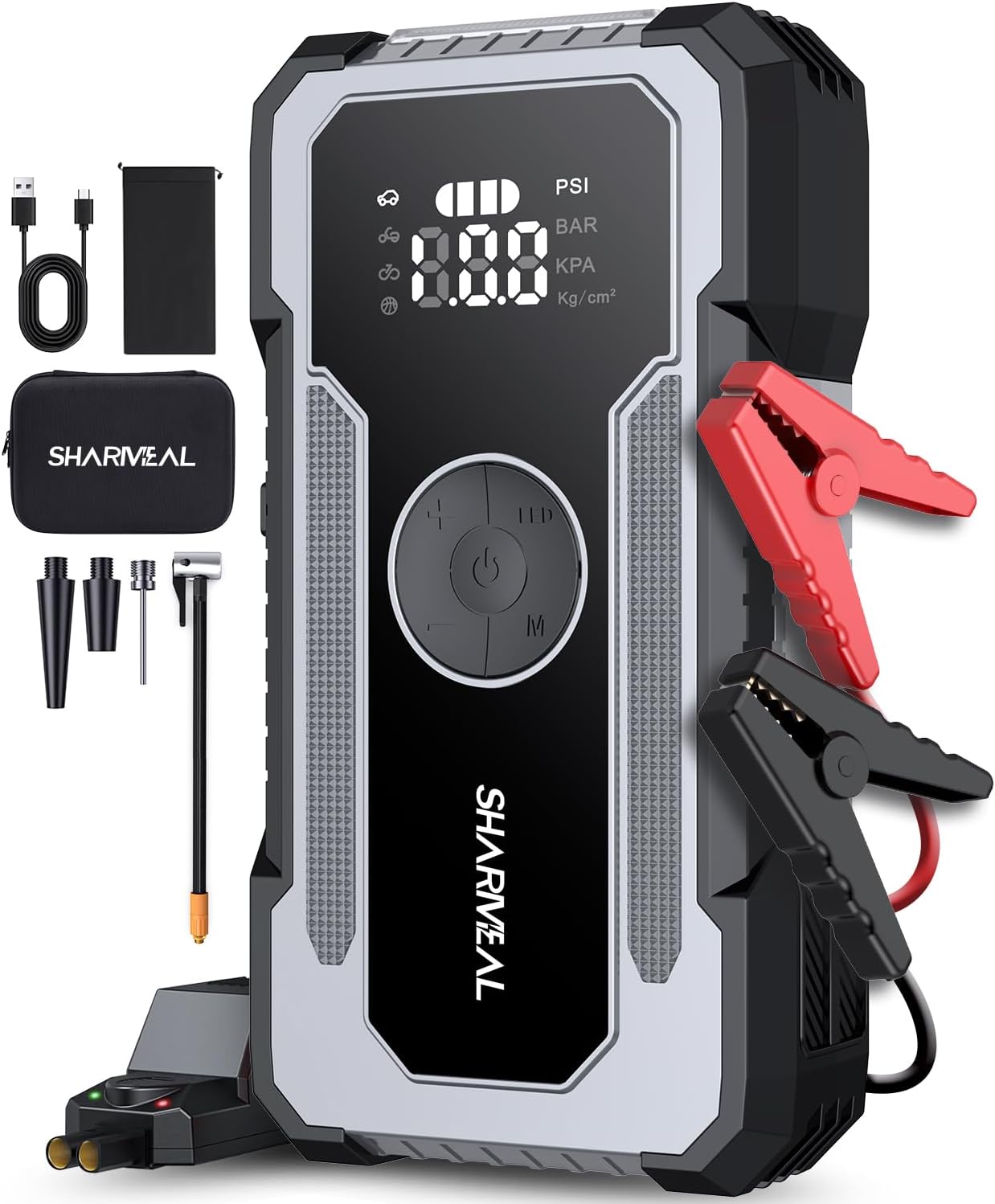 Sharmeal 5000A Jump Starter: Power Your Car with ease!