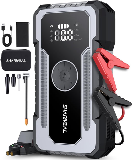 Sharmeal 5000A Jump Starter: Power Your Car with ease!