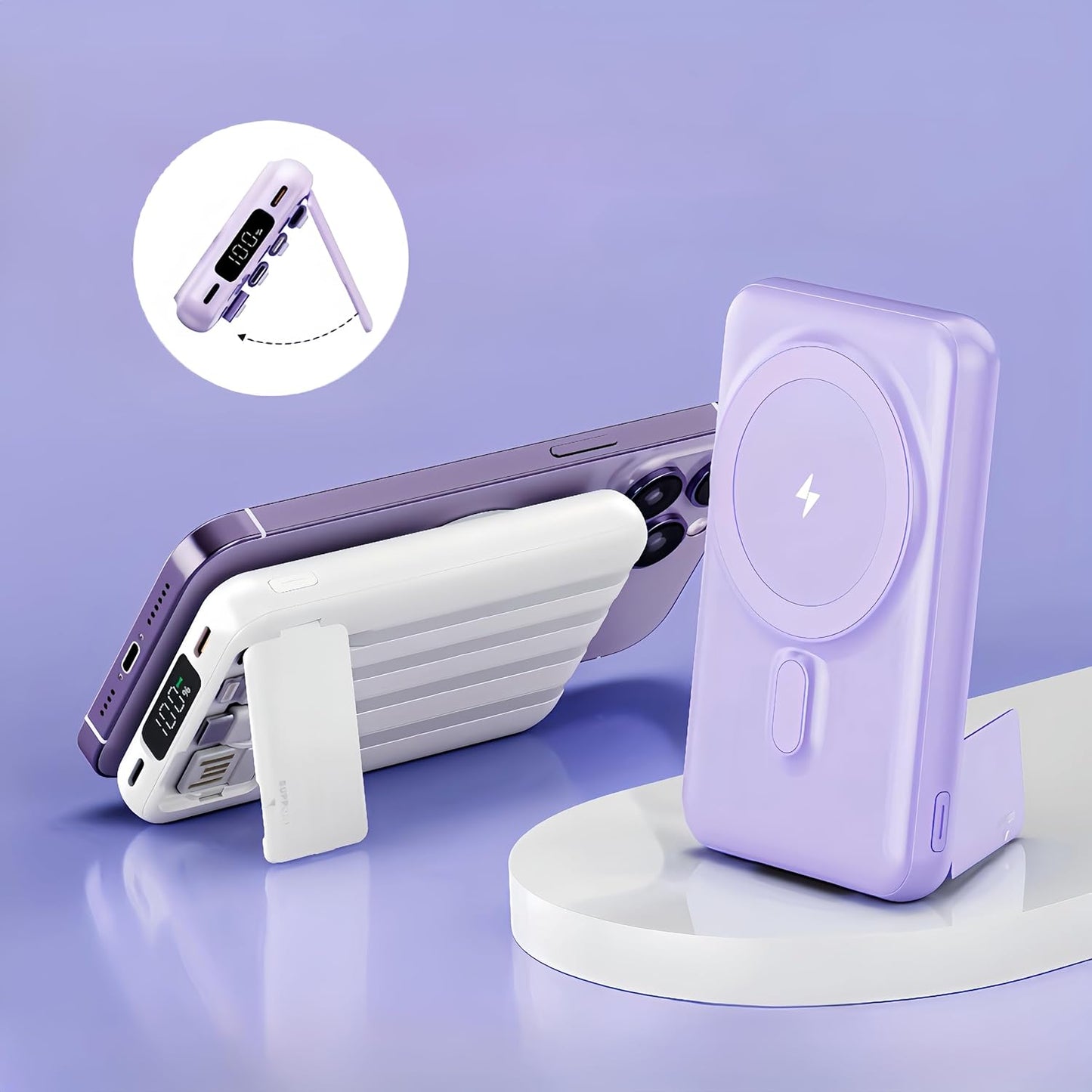 Ultimate 5-in-1 PD Charger for iPhone & Android - 10,000mAh