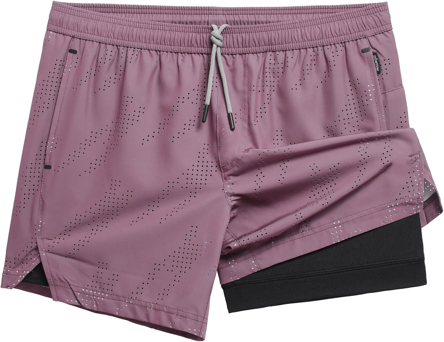 maamgic Mens Running Shorts with Compression Liner for Comfort