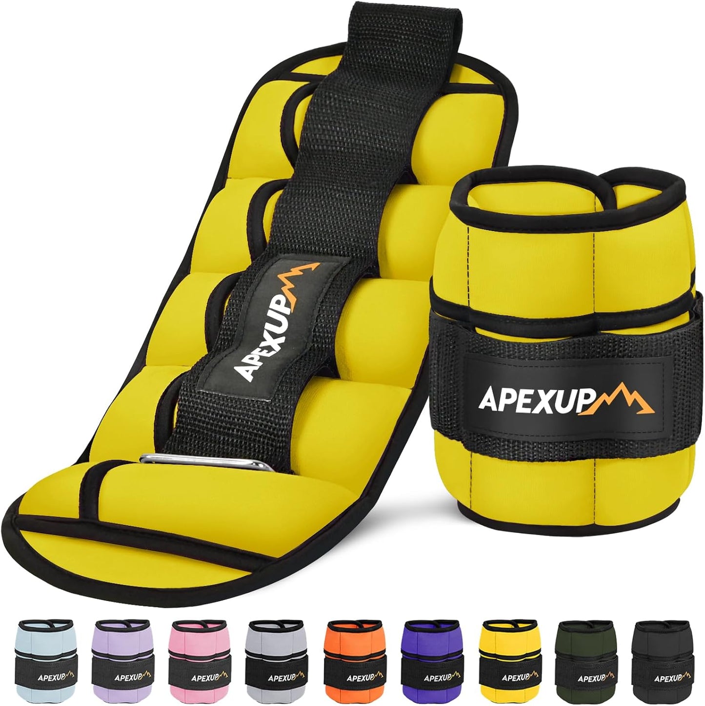 APEXUP Adjustable Ankle Weights for Effective Workouts and Fitness