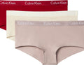 Calvin Klein women's 3-pack cotton boyshort panties for everyday wear