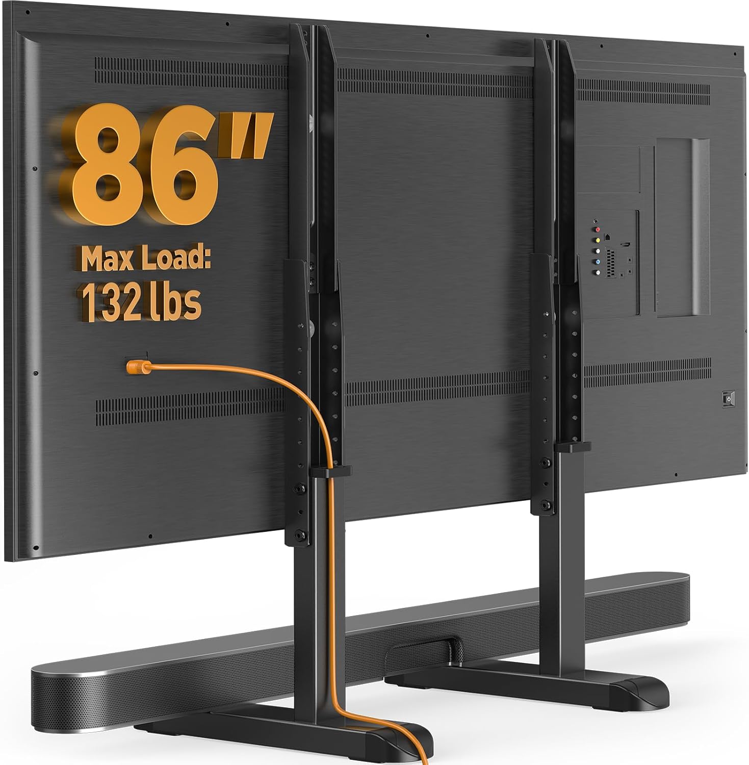 Height Adjustable Steel TV Legs - Max 110 lbs