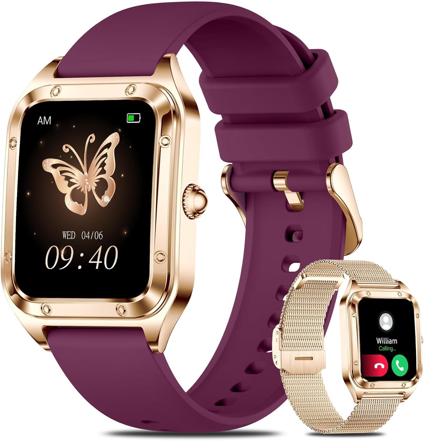Smart Watch for Women with Bluetooth Call and Fitness Tracker