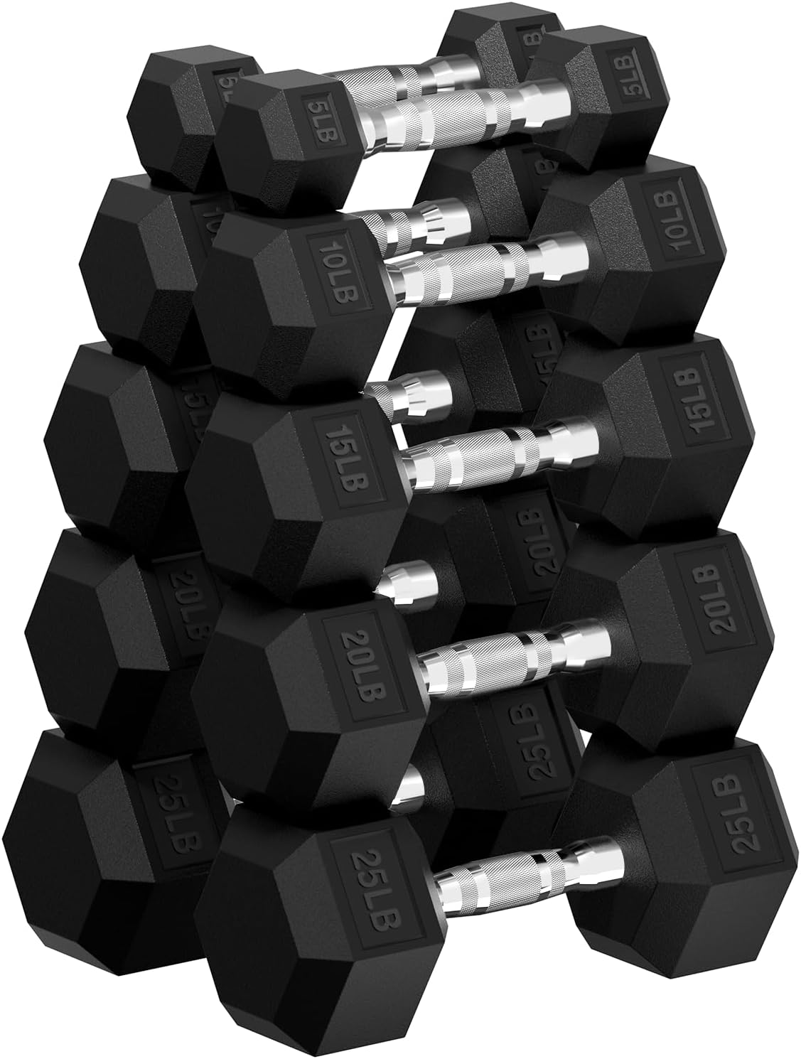 Hex Dumbbell Set for Strength Training - 30 to 480 lb Weights