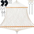 Gafete 13FT Double Rope Hammock 59in Width - Comfortable 2-Person