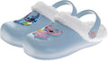 Disney Stitch Fuzzy Clogs for Kids - Warm Fleece Slip-Ons
