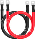 2/0 AWG Battery Cable 3FT 3/8in Lugs - Durable Power & Corrosion