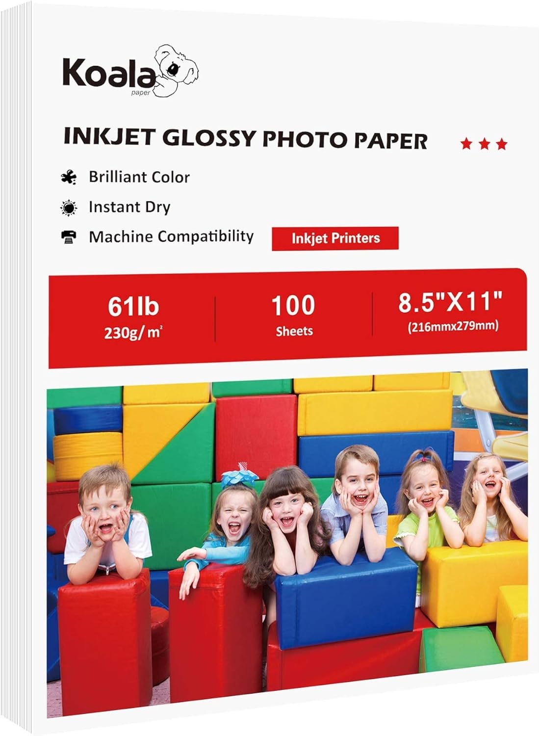 High Glossy Inkjet Photo Paper 100 Sheets - KOALA