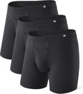 Men's Breathable Underwear Boxer Briefs 3 Pack - Bamboo Rayon Comfort