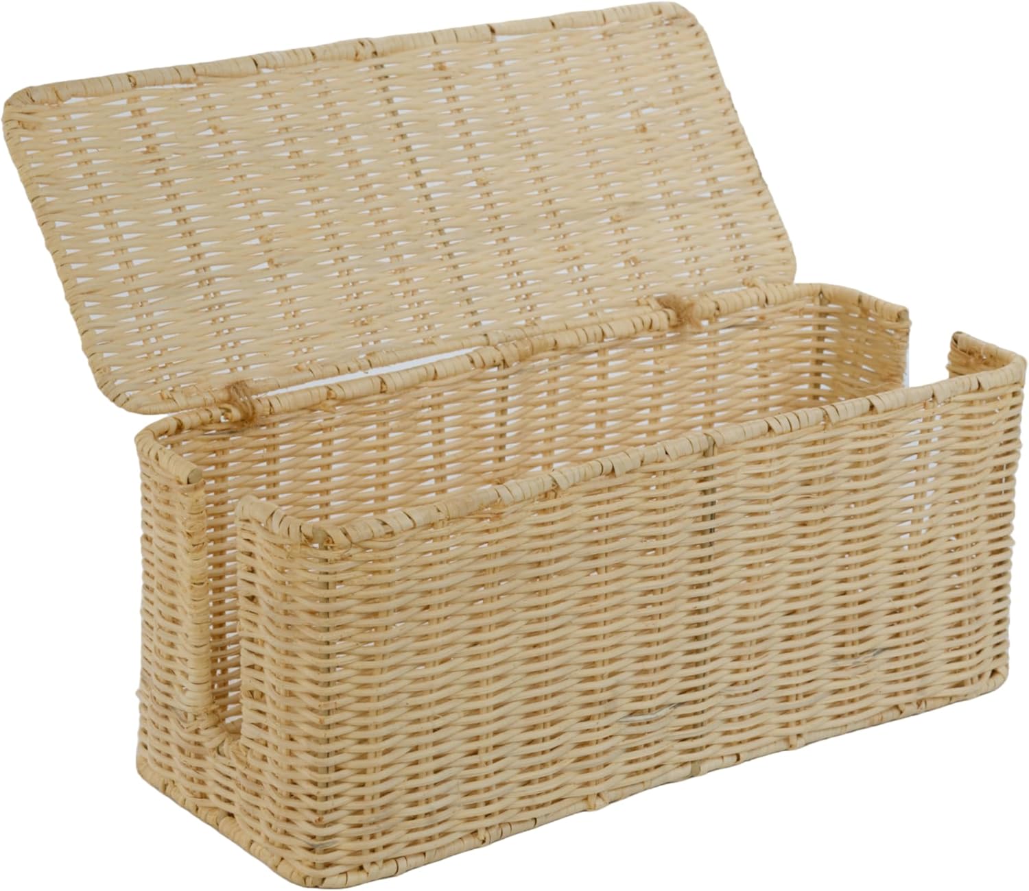 PEMAR Rattan Cable Management Box - Hide Cords Hassle-Free