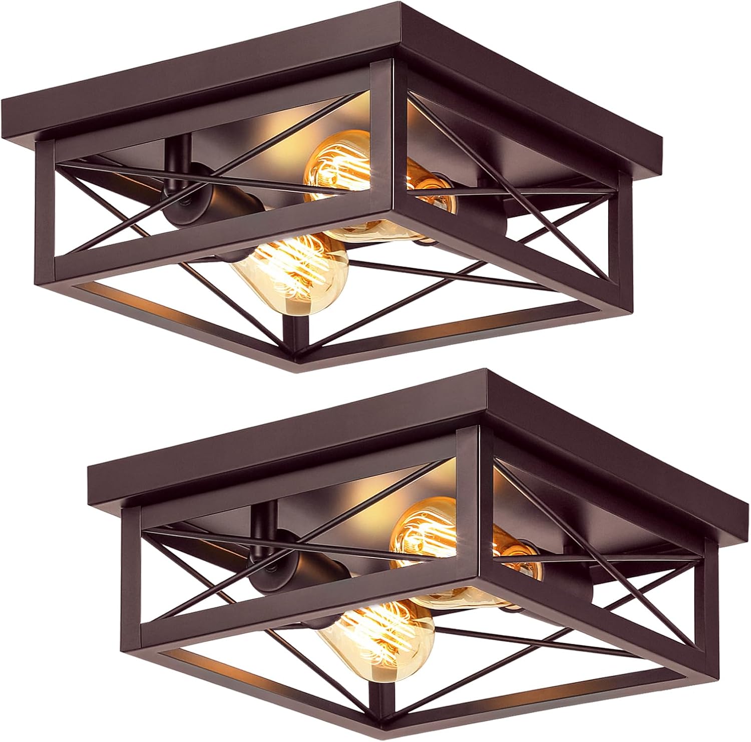 Brown Hallway Light Fixtures for Modern Farmhouse Style Spaces