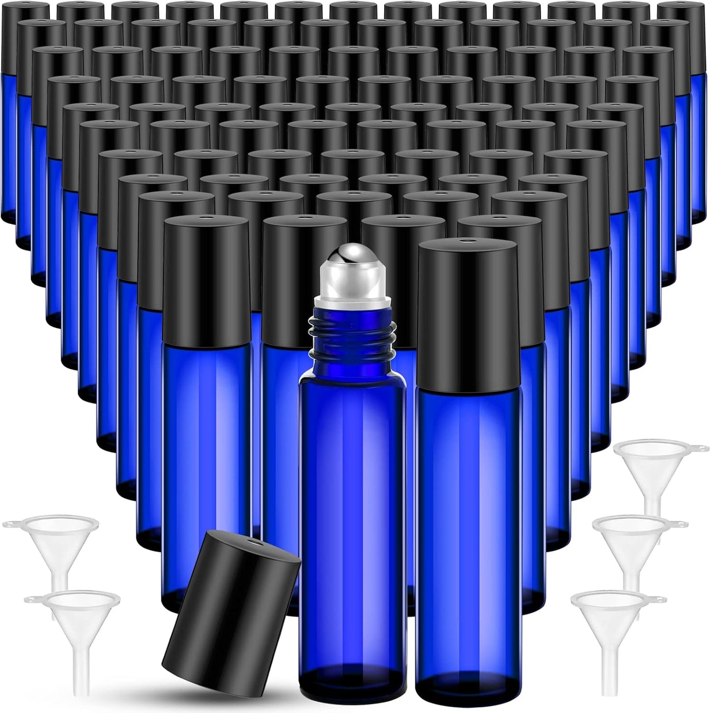 150 Pcs Essential Oil Roller Bottles 10 ml Glass Leak Proof