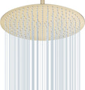 16 Inch Brushed Gold Round Rain Shower Head for Luxurious Showers
